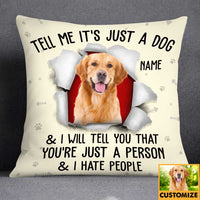 Personalized Dog Photo Pillow DB222 87O34 thumb 1