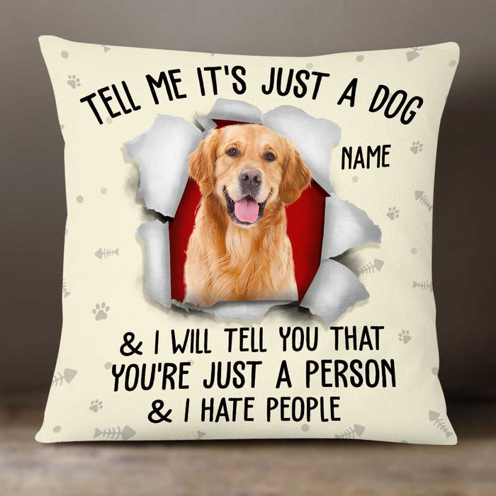 Personalized Dog Photo Pillow DB222 87O34 1