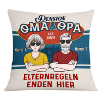 Personalized Family Grandma Grandpa German Oma Opa Pillow DB223 81O53 thumb 1