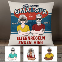 Personalized Family Grandma Grandpa German Oma Opa Pillow DB223 81O53 thumb 1