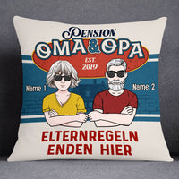Personalized Family Grandma Grandpa German Oma Opa Pillow DB223 81O53 thumb 1