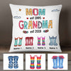 Personalized Mom Grandma Grandkids Boots Pillow DB224 81O58 1