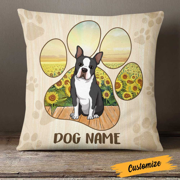 Personalized Dog Paw Pillow DB221 95O23 1
