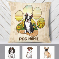 Personalized Dog Paw Pillow DB221 95O23 thumb 1