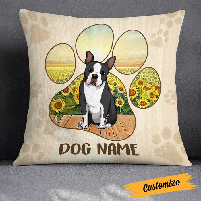 Personalized Dog Paw Pillow DB221 95O23 1
