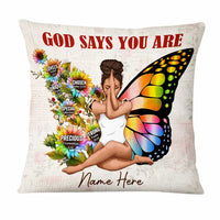 Personalized BWA Girl God Says Pillow DB222 23O47 thumb 1