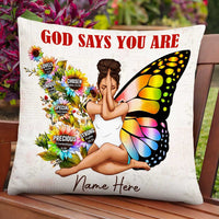 Personalized BWA Girl God Says Pillow DB222 23O47 thumb 1