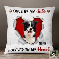 Personalized Dog Memo Photo Forever In My Heart Pillow DB223 85O57 thumb 1