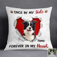 Personalized Dog Memo Photo Forever In My Heart Pillow DB223 85O57 thumb 1