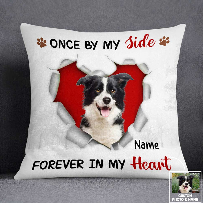 Personalized Dog Memo Photo Forever In My Heart Pillow DB223 85O57 1