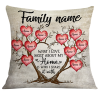 Personalized Family Tree Pillow DB223 23O24 thumb 1