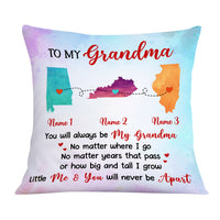 Personalized Grandma Mom Long Distance Pillow DB226 87O36 thumb 1