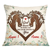 Personalized Horse Couple Pillow DB221 30O53 thumb 1
