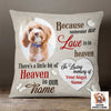 Personalized Dog Memo Heaven In Home Pillow DB222 26O47 1