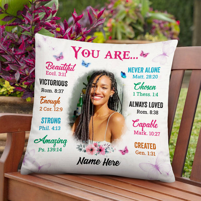 Customizable You Are Photo Pillow - Personalized Motivational