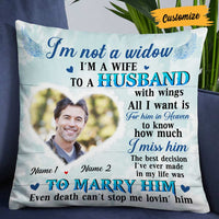 Personalized Memo Couple Photo Pillow DB223 26O57 thumb 1