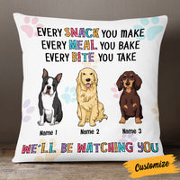 Personalized Dog Watching You Pillow DB225 26O53 thumb 1