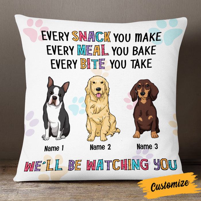 Personalized Dog Watching You Pillow DB225 26O53 1