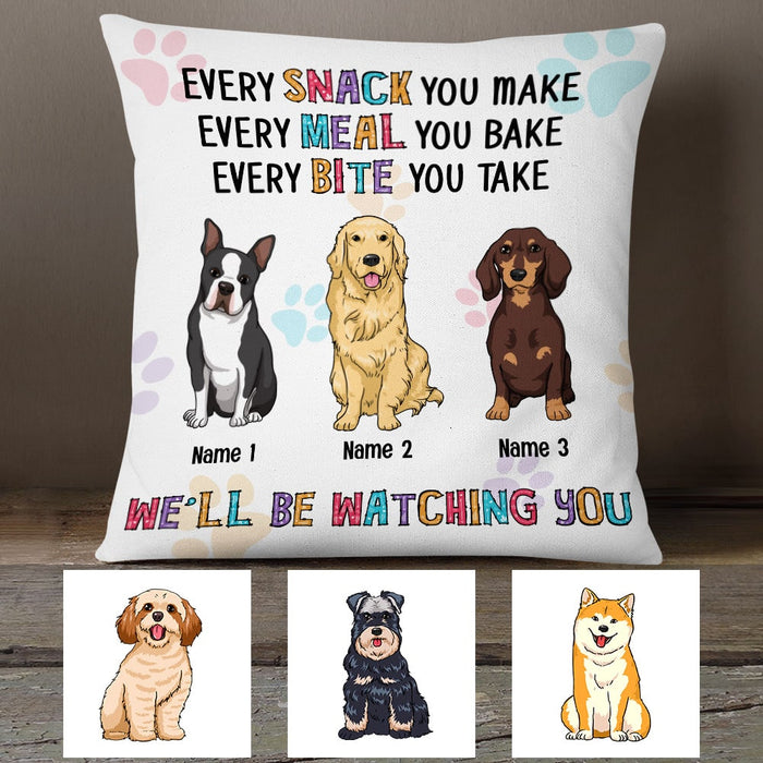 Personalized Dog Watching You Pillow DB225 26O53 1
