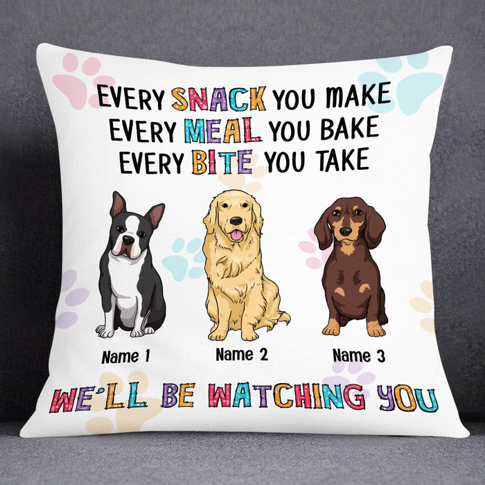 Personalized Dog Watching You Pillow DB225 26O53 1