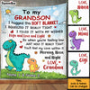 Personalized Grandson Dinosaur Blanket NB251 95O34 1