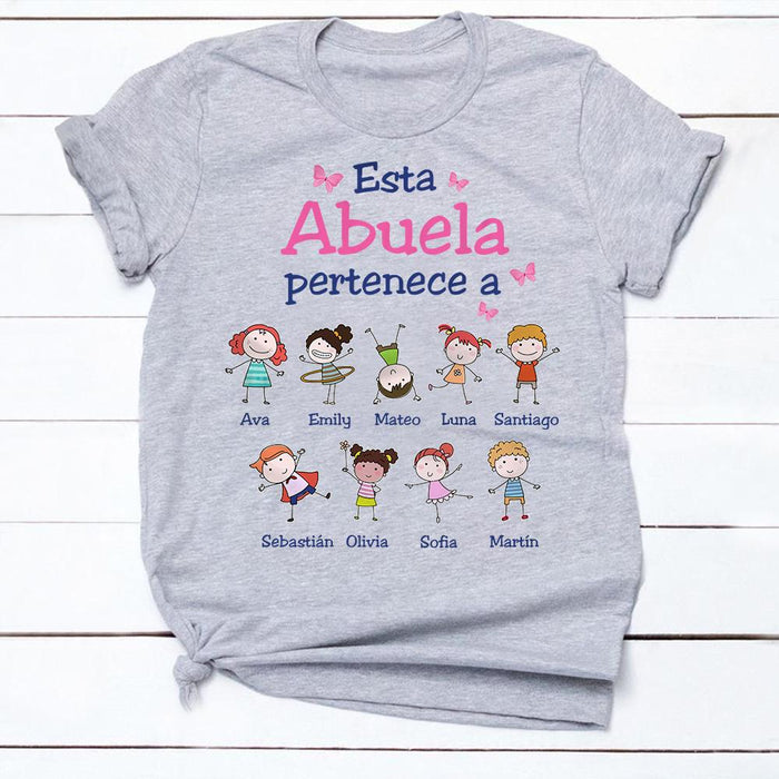 Personalized Abuela Spanish Grandma Belongs T Shirt DB225 81O34 1