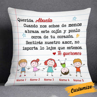 Personalized Letter To Grandma Spanish Abuela Pillow DB231 81O34 thumb 1
