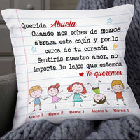 Personalized Letter To Grandma Spanish Abuela Pillow DB231 81O34 thumb 1