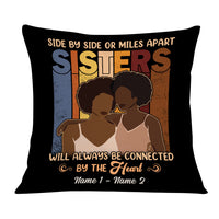 Personalized BWA Friends Sisters Side By Side Or Miles Apart Pillow DB231 85O36 thumb 1