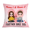 Personalized Couple Icon Together Since Pillow DB231 87O36 1