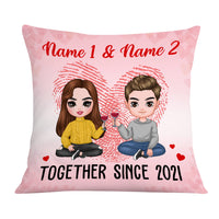 Personalized Couple Icon Together Since Pillow DB231 87O36 thumb 1