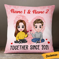 Personalized Couple Icon Together Since Pillow DB231 87O36 thumb 1