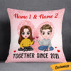 Personalized Couple Icon Together Since Pillow DB231 87O36 1