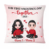 Personalized Couple Icon First Valentine Pillow DB232 87O47 1