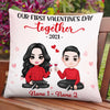 Personalized Couple Icon First Valentine Pillow DB232 87O47 1
