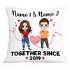 Personalized Couple Icon Together Pillow DB232 26O53 1