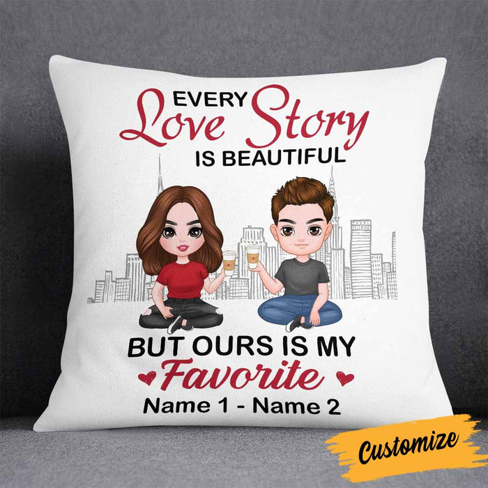 Personalized Couple Icon Pillow DB232 30O58 1