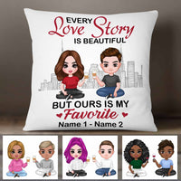 Personalized Couple Icon Pillow DB232 30O58 thumb 1