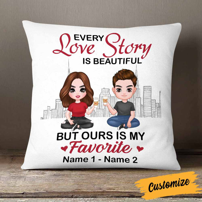 Personalized Couple Icon Pillow DB232 30O58 1