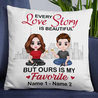 Personalized Couple Icon Pillow DB232 30O58 thumb 1