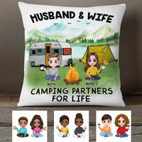 Personalized Couple Icon Camping Pillow DB233 30O23 thumb 1