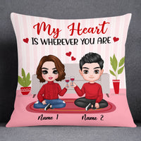 Personalized Couple Icon My Heart Pillow DB234 23O53 thumb 1
