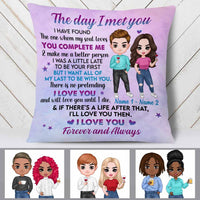 Personalized Couple Icon Pillow DB233 87O58 thumb 1