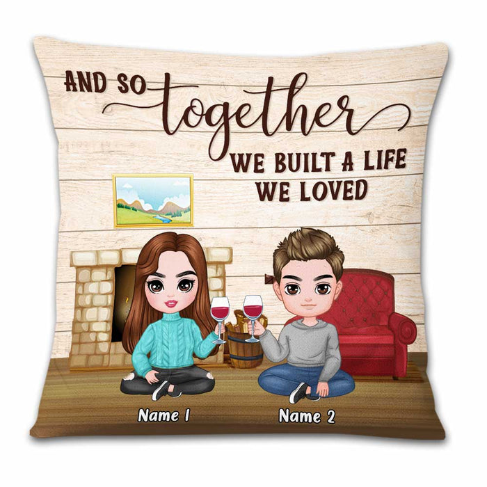 Personalized Couple Icon Pillow DB233 26O23 1