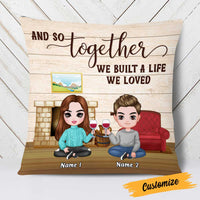 Personalized Couple Icon Pillow DB233 26O23 thumb 1