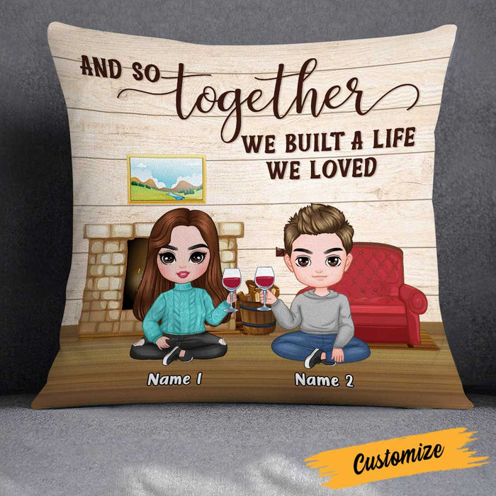 Personalized Couple Icon Pillow DB233 26O23 1