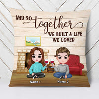 Personalized Couple Icon Pillow DB233 26O23 thumb 1