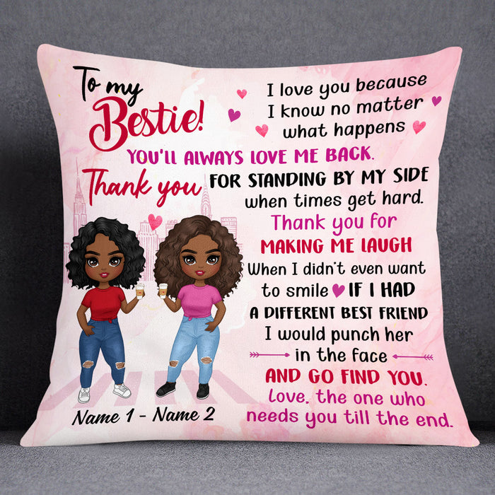 Personalized BWA Friends I Love You Pillow DB232 95O53 1
