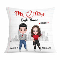 Personalized Couple Icon Pillow DB235 23O58 thumb 1