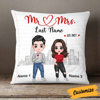 Personalized Couple Icon Pillow DB235 23O58 thumb 1